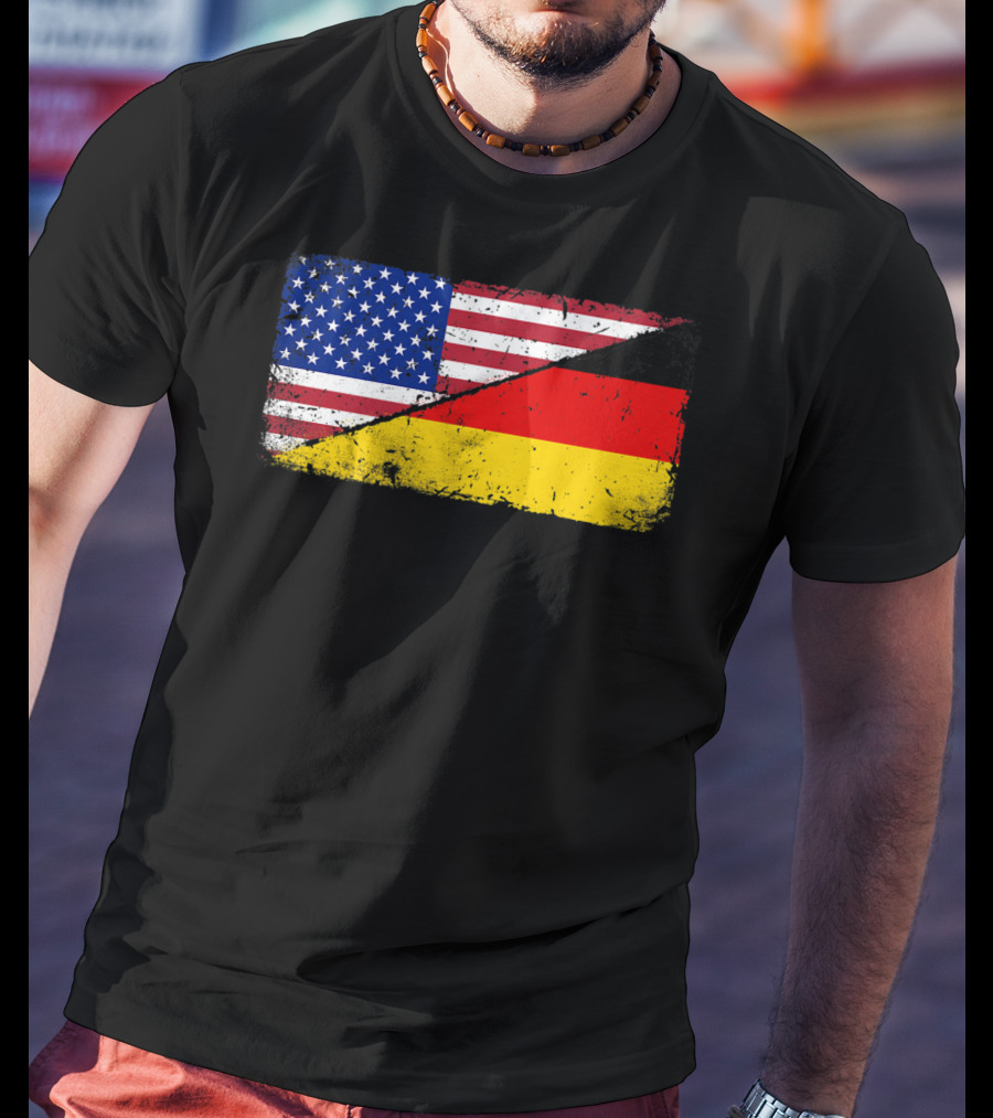 German American Flag Oktoberfest Mashup T-Shirt