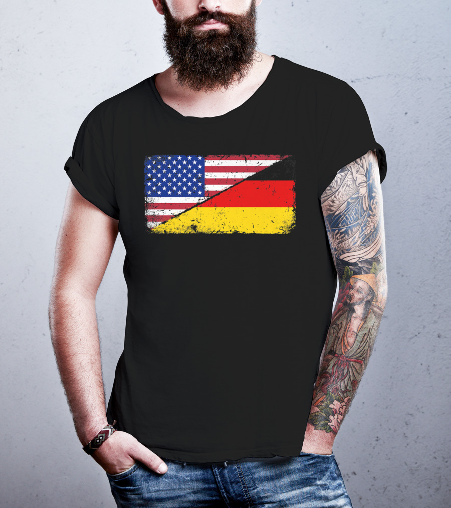 German American Flag Oktoberfest Mashup T-Shirt
