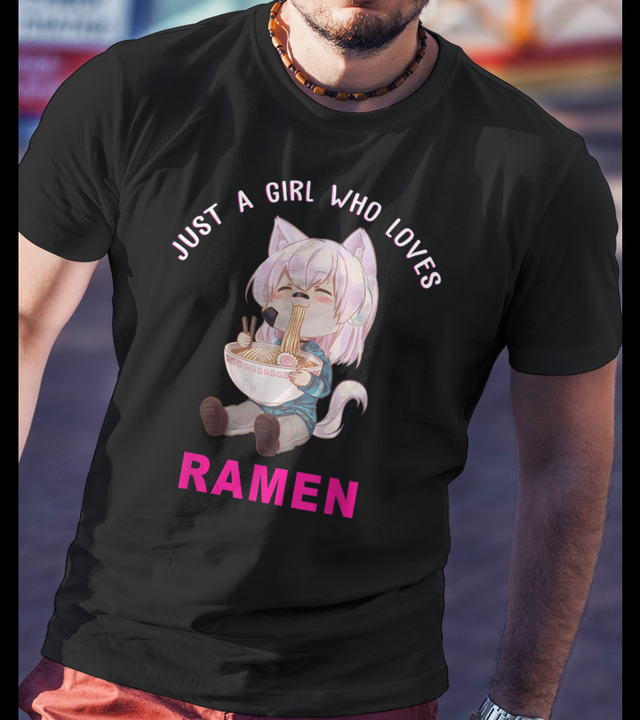 Just A Girl Who Loves Ramen Anime Japanese T-Shirt