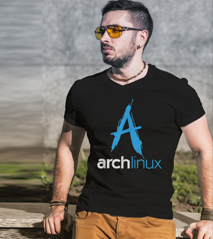 Arch Linux Lover Tagline And Open Source Os Arch Linux T-Shirt