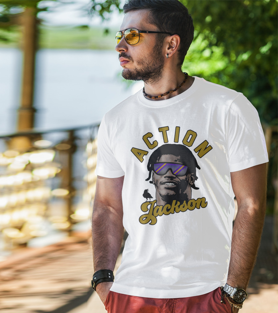 Baltimore Maryland Action Jackson Qb 8 T-Shirt