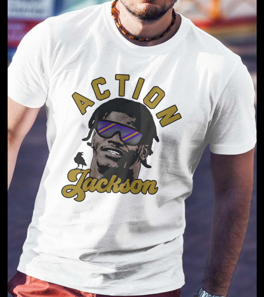 Baltimore Maryland Action Jackson Qb 8 T-Shirt