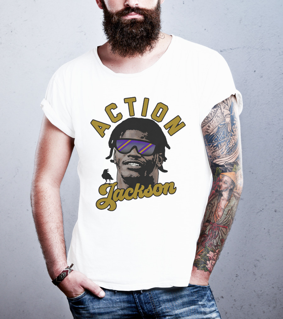 Baltimore Maryland Action Jackson Qb 8 T-Shirt