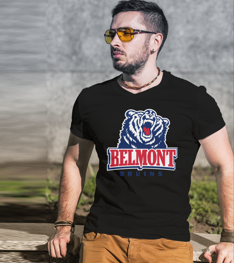 Belmont University Bruins Bear Logo NCAA Ppbel01 T-Shirt