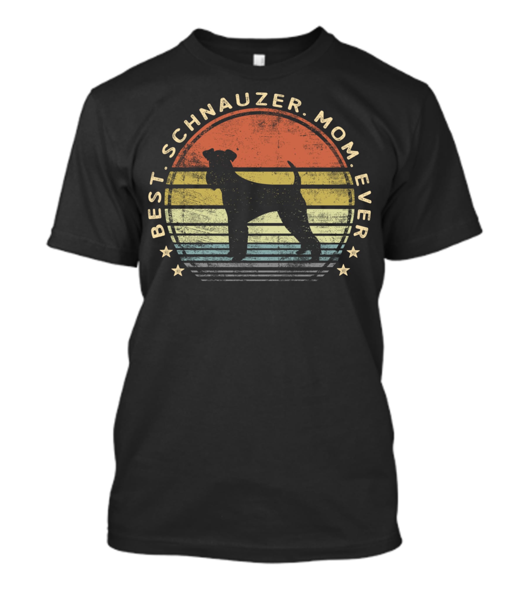Best Schnauzer Mom Ever Vintage Dog Lover Pet T-Shirt