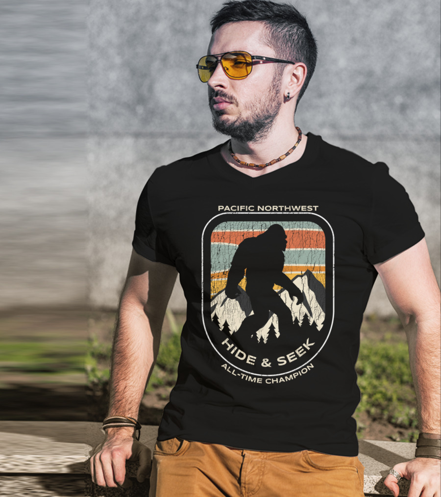 Pacific Northwest Bigfoot Hide And Seek All-Time Champion T-Shirt