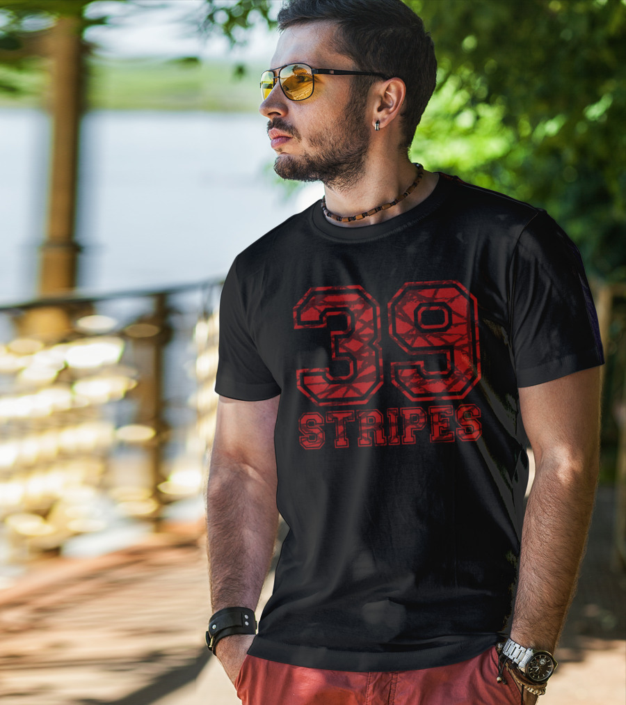 39 Stripes We Are Healed Isaiah 535 Cross T-Shirt