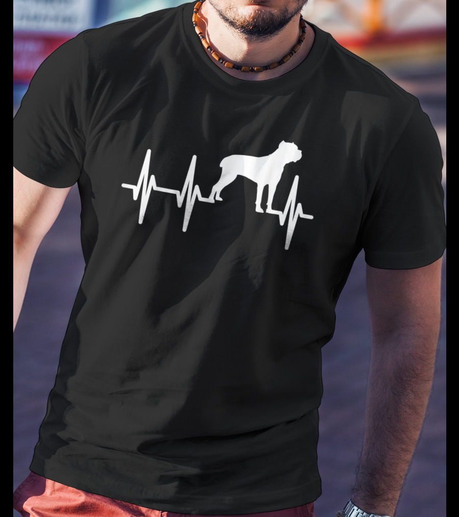 Cane Corso Heartbeat Dog Pet Lover T-Shirt