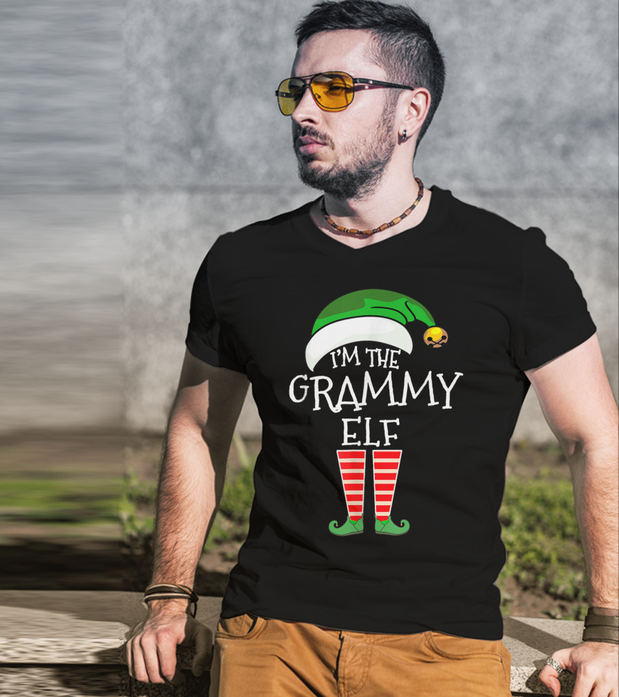 Christmas Family Matching Costume I'm The Grammy Elf T-Shirt
