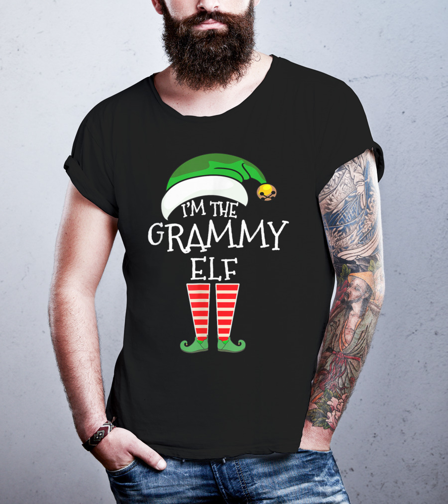 Christmas Family Matching Costume I'm The Grammy Elf T-Shirt