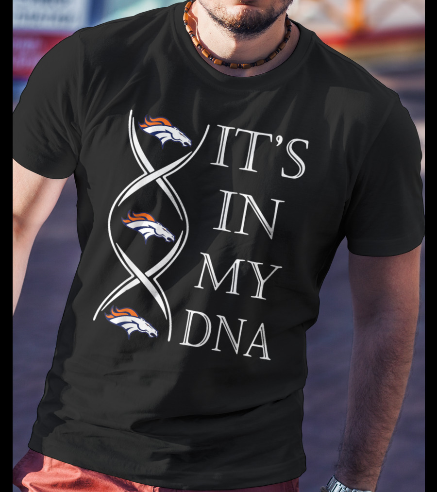Denver Broncos It's In My DNA Christmas Football T-Shirt