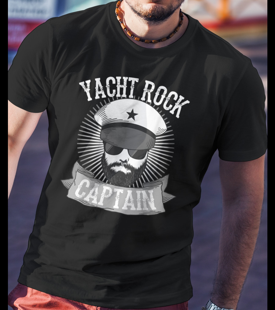 Yacht Rock Captain Funny Music Lover Boat T-Shirt