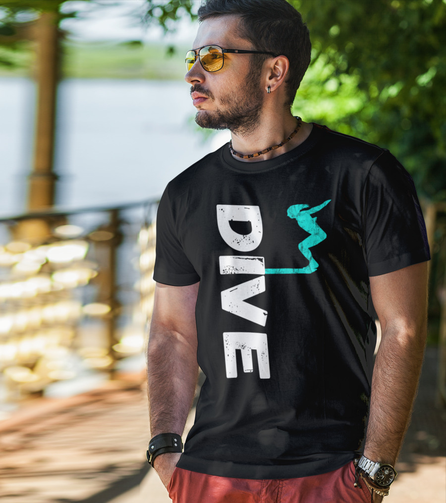 Dive Springboard Platform Diving Board Jumper T-Shirt