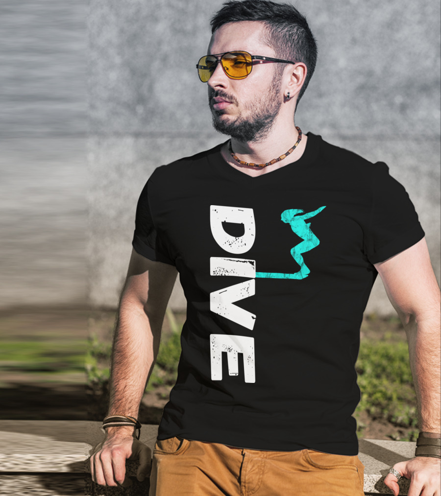 Dive Springboard Platform Diving Board Jumper T-Shirt
