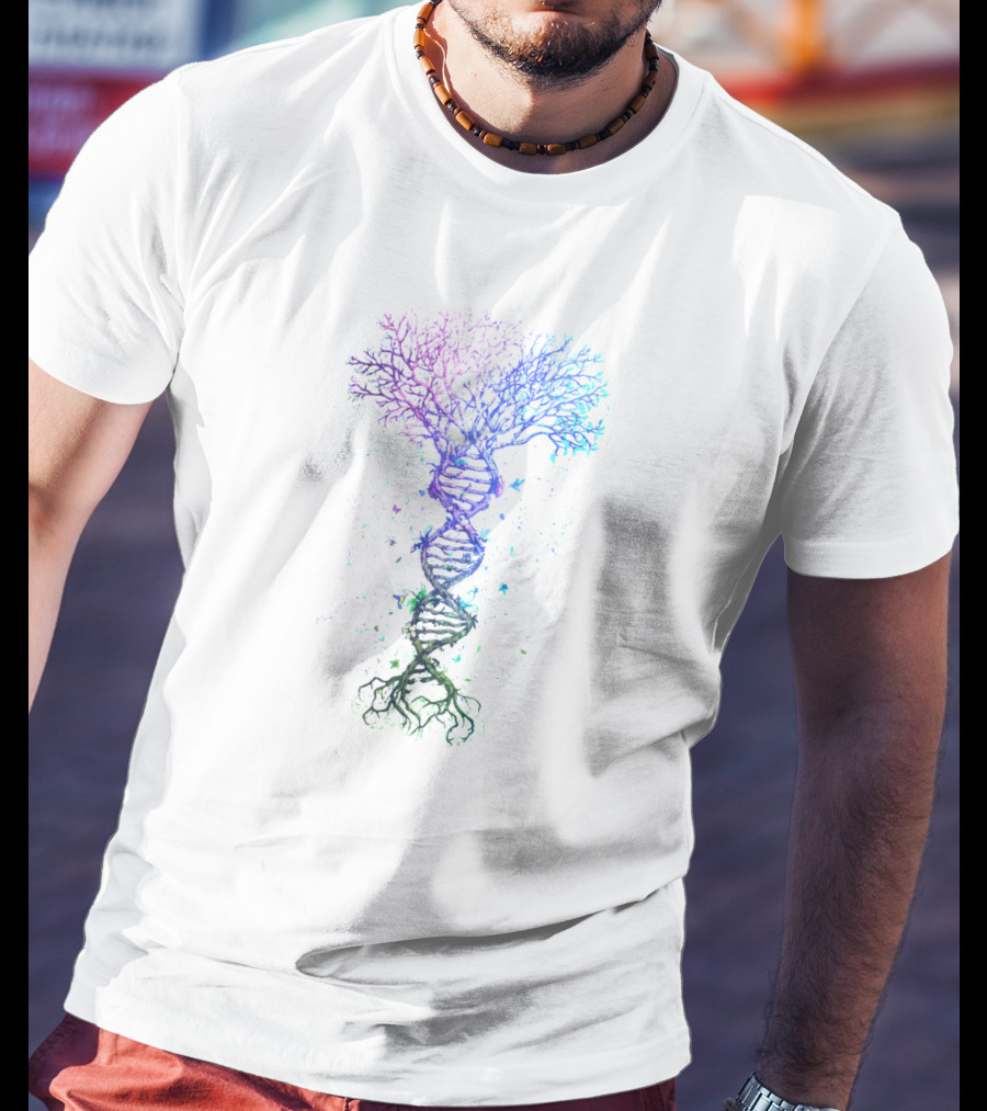 Dna Tree Life Earth Genetics Biologist Science Nature T-Shirt