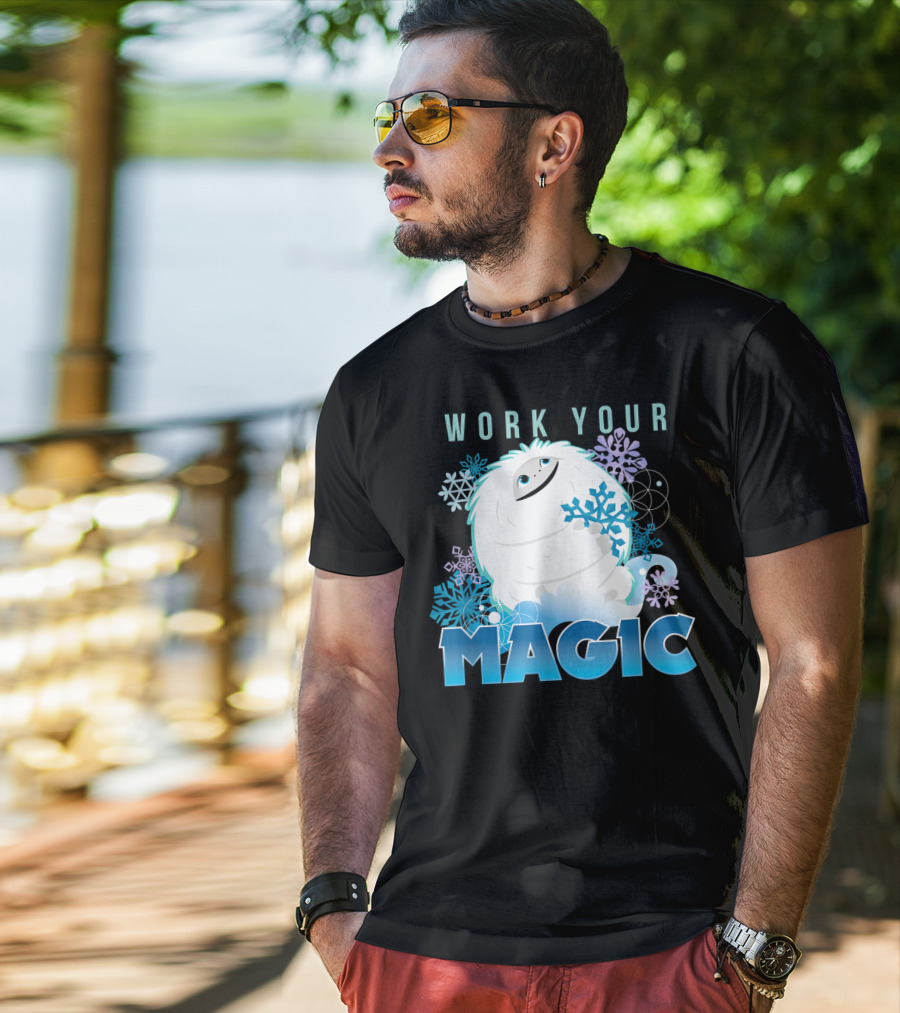 Dreamworks Abominable Work Your Magic Yeti With Snowflakes T-Shirt