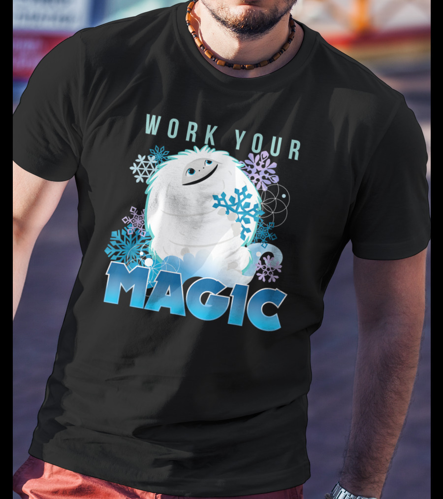 Dreamworks Abominable Work Your Magic Yeti With Snowflakes T-Shirt