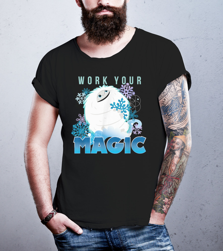 Dreamworks Abominable Work Your Magic Yeti With Snowflakes T-Shirt