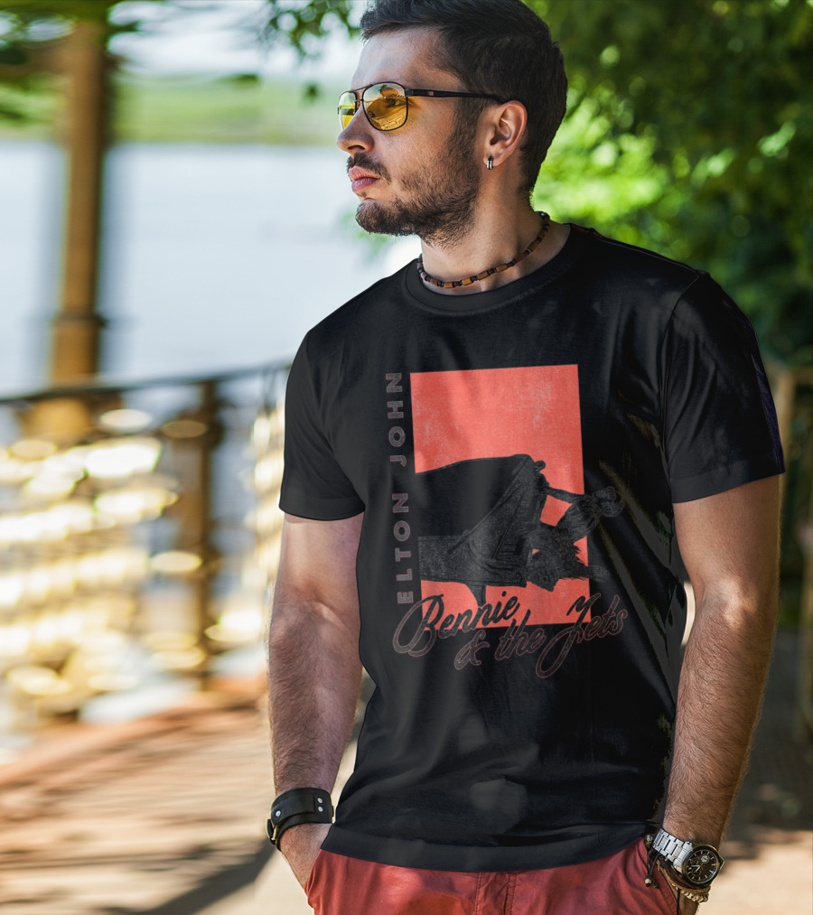 Elton John Bennie And The Jets Piano T-Shirt