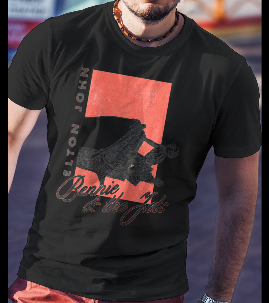 Elton John Bennie And The Jets Piano T-Shirt