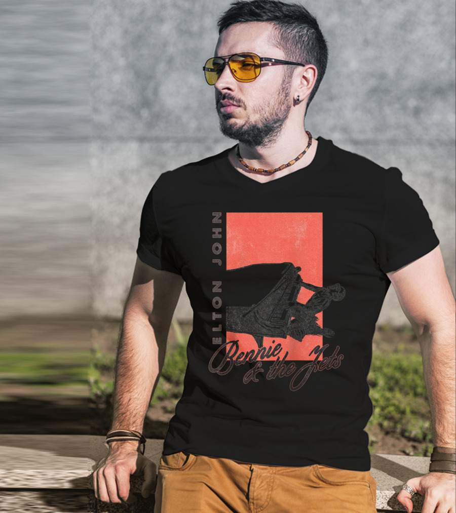 Elton John Bennie And The Jets Piano T-Shirt