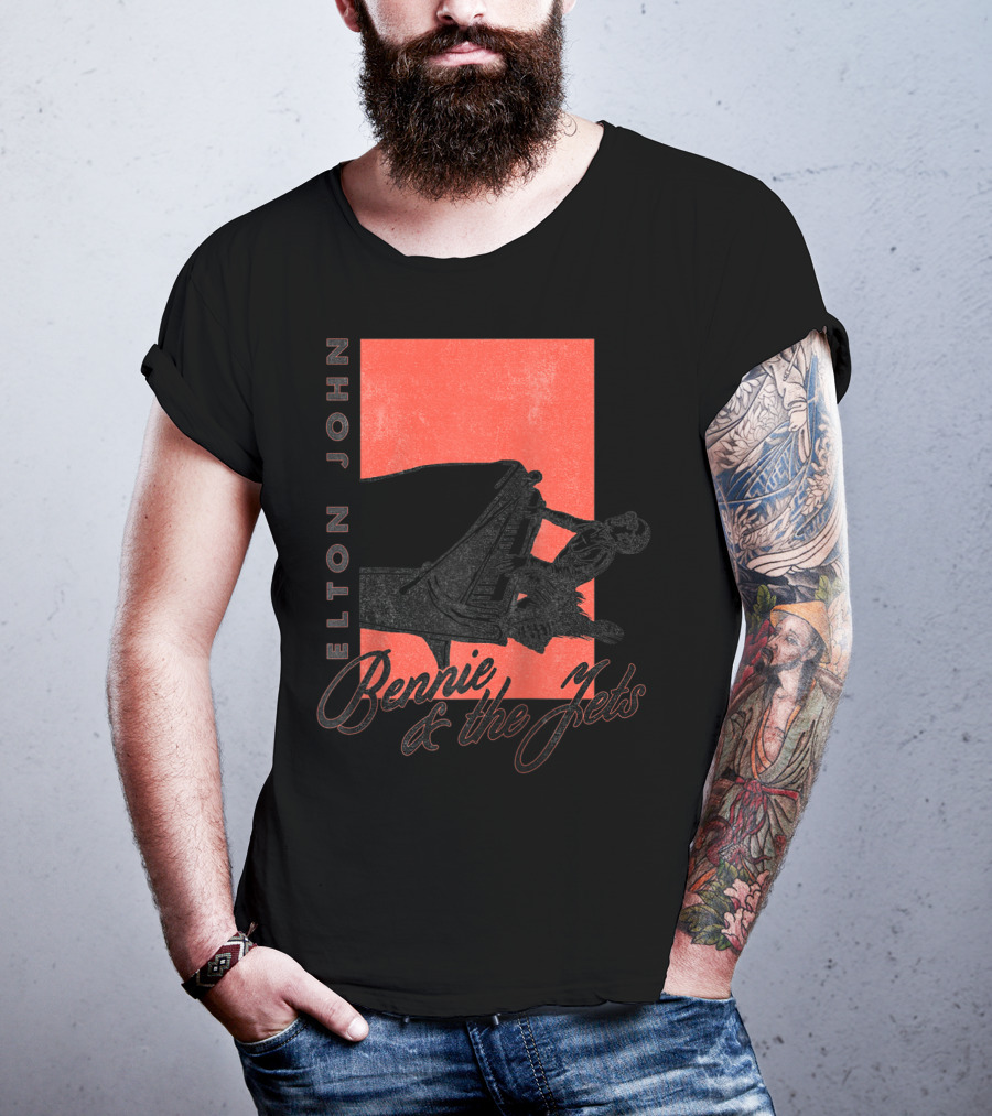 Elton John Bennie And The Jets Piano T-Shirt