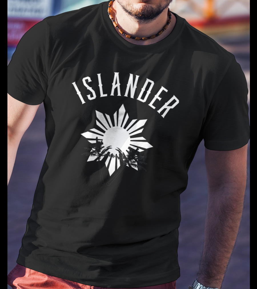 Islander Filipino Heritage Hawaiian Polynesian Starburst Palms T-Shirt