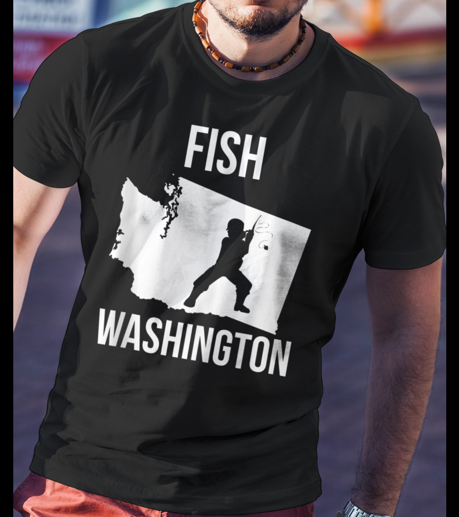 Fish Washington State Fishing Pride T-Shirt