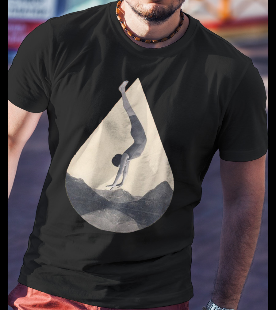 Fms 002 Flipped Upside Down Acrobat Over Mountains T-Shirt
