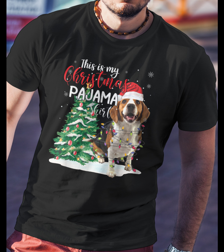 This Is My Christmas Pajama Shirt Beagle Dog T-Shirt