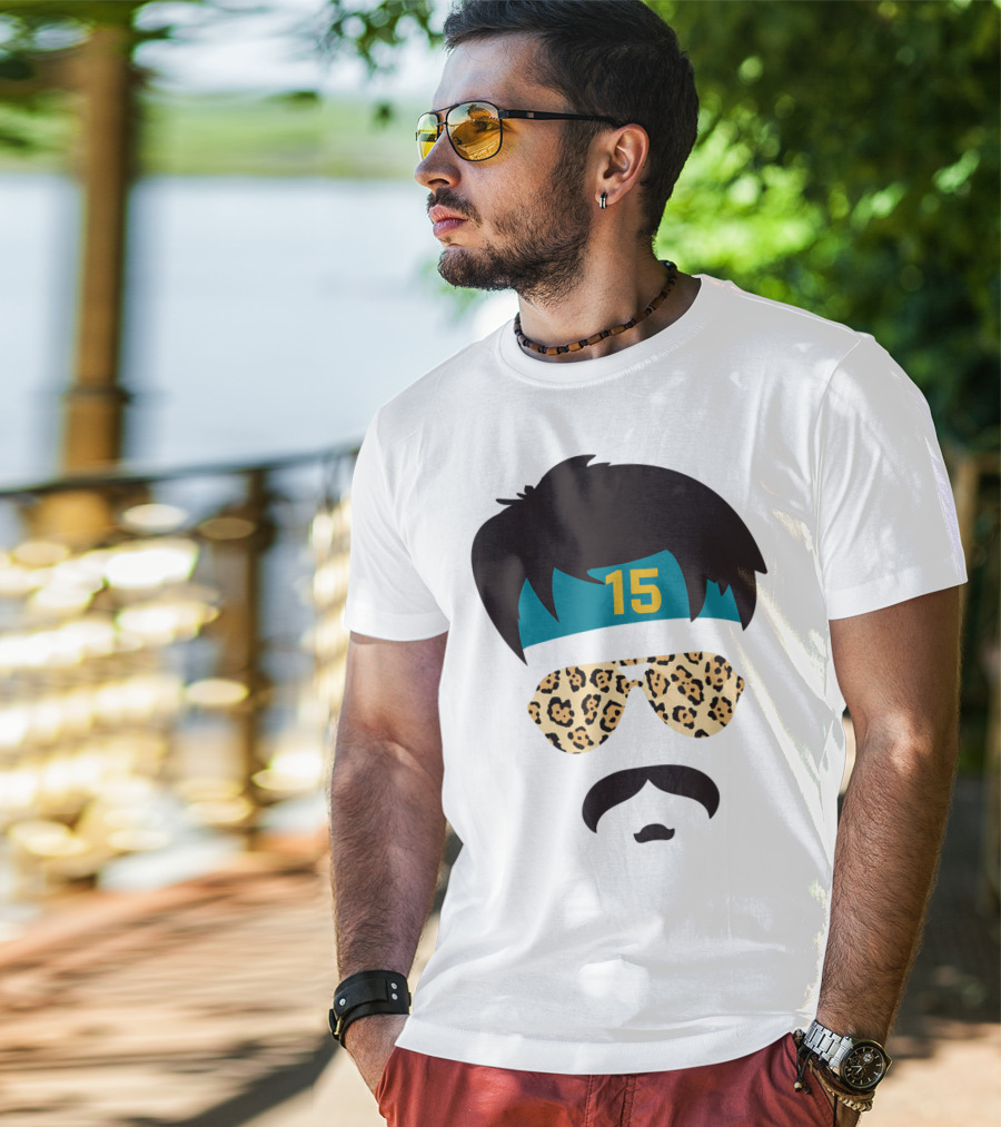 Jacksonville Football Uncle Rico Leopard Sunglasses 15 Headband 904 T-Shirt