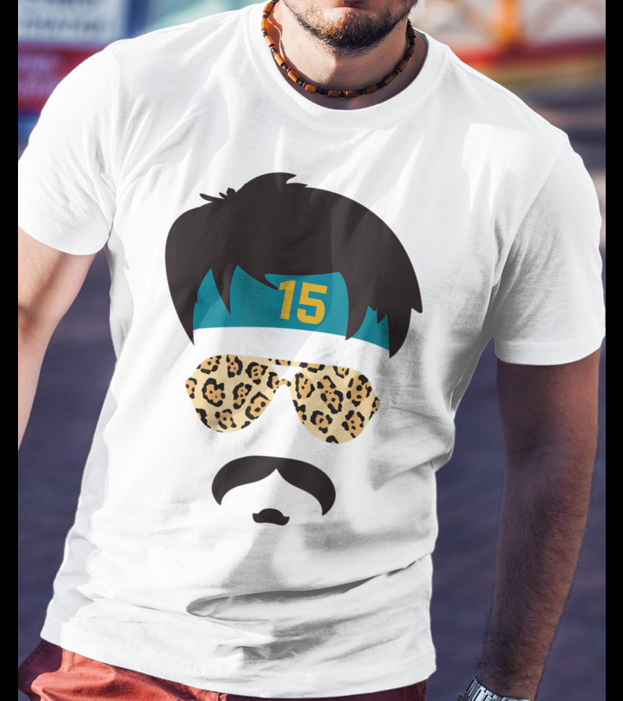 Jacksonville Football Uncle Rico Leopard Sunglasses 15 Headband 904 T-Shirt