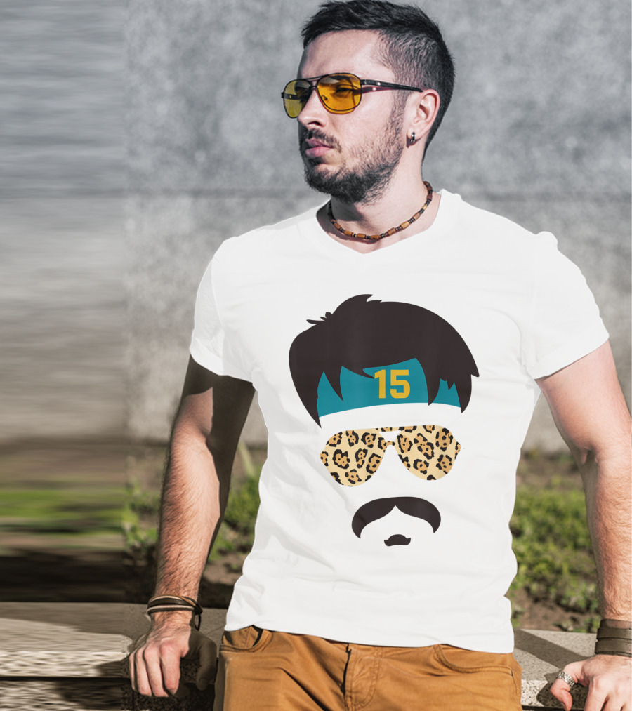 Jacksonville Football Uncle Rico Leopard Sunglasses 15 Headband 904 T-Shirt