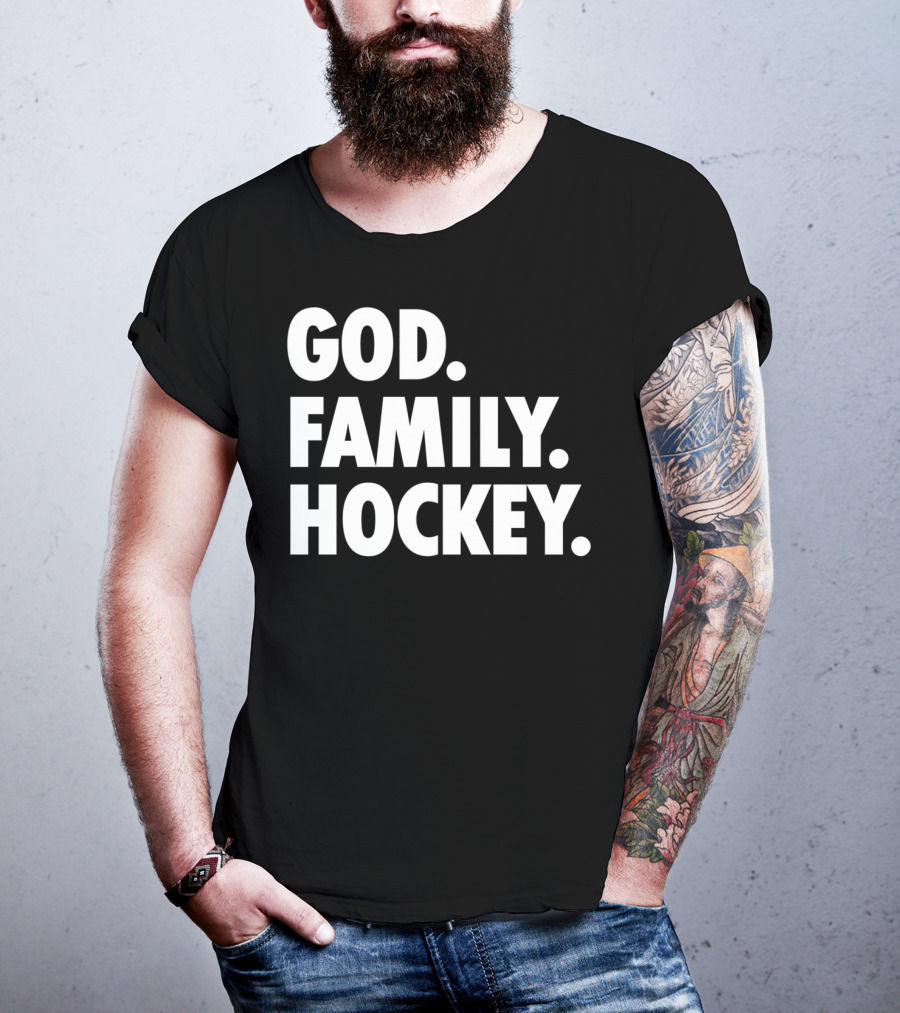 God Family Hockey T-Shirt