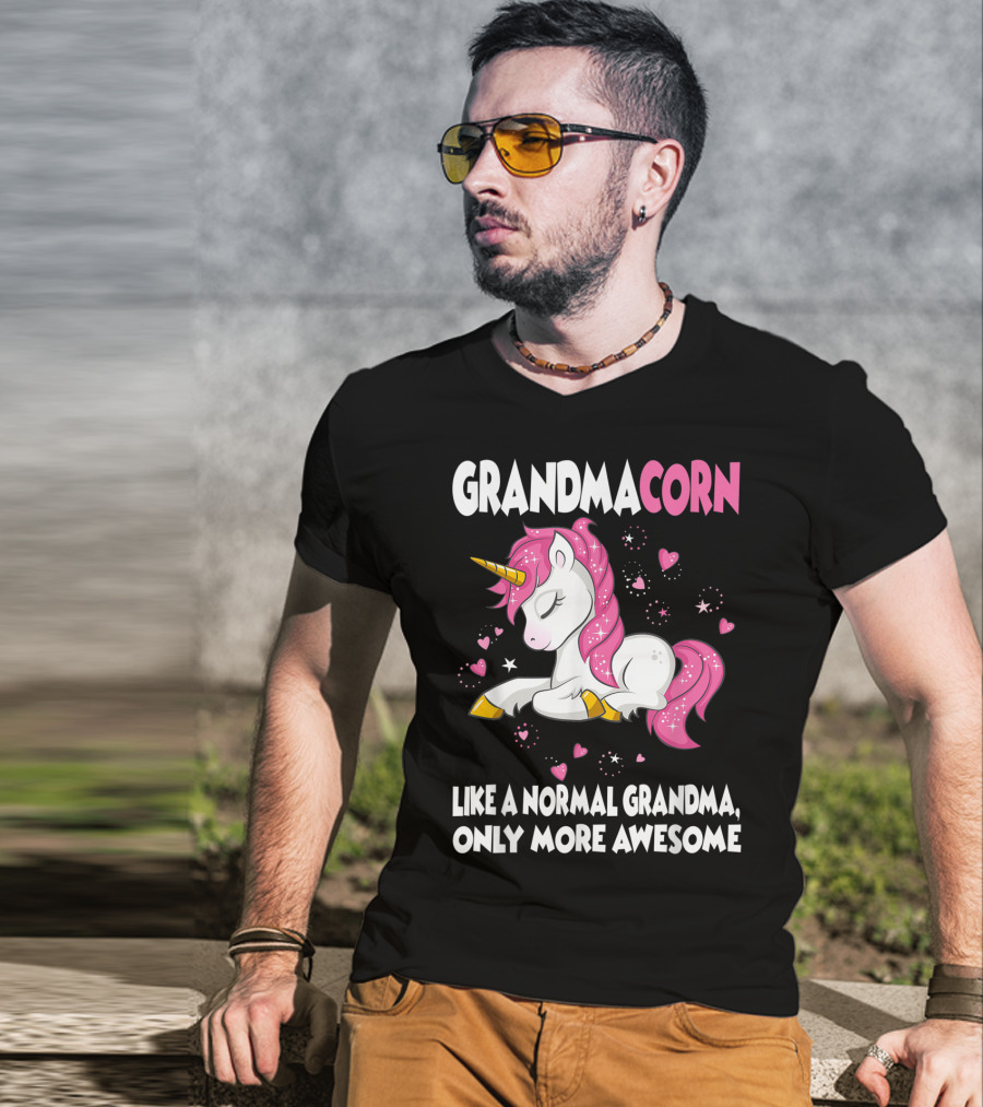 Grandmacorn Like A Normal Grandma Only More Awesome Cute Unicorn Lover T-Shirt