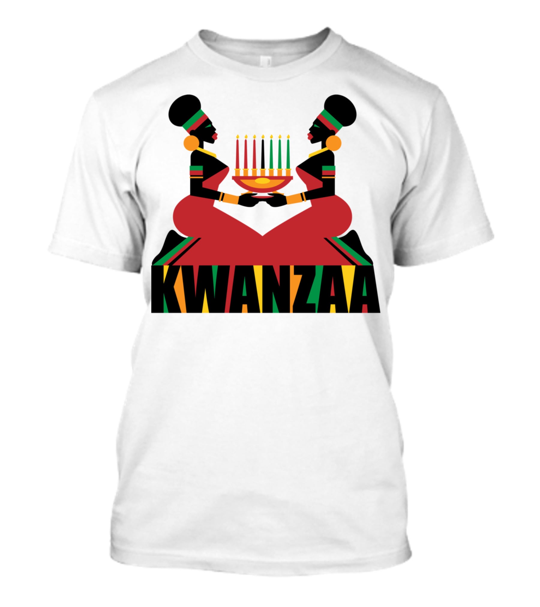 Kwanzaa Celebration African Kinara Tradition T-Shirt