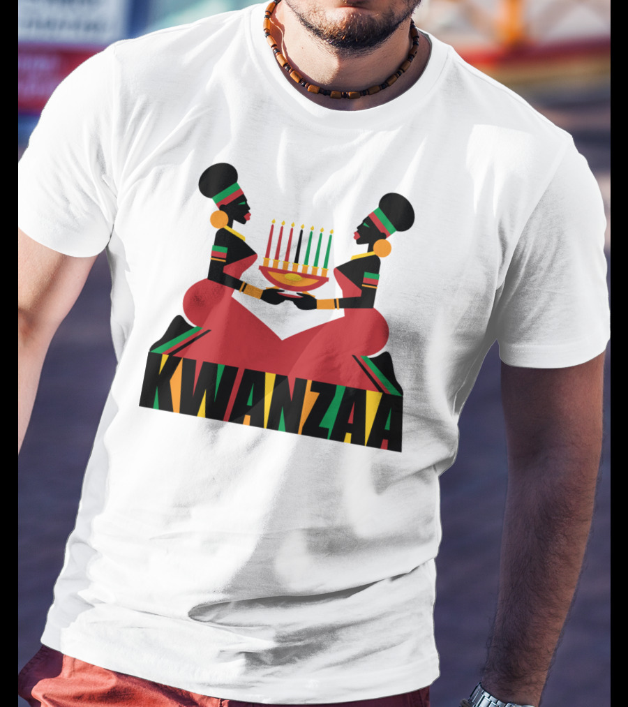 Kwanzaa Celebration African Kinara Tradition T-Shirt