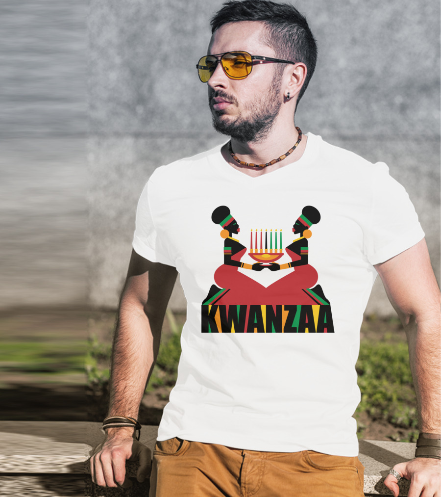 Kwanzaa Celebration African Kinara Tradition T-Shirt