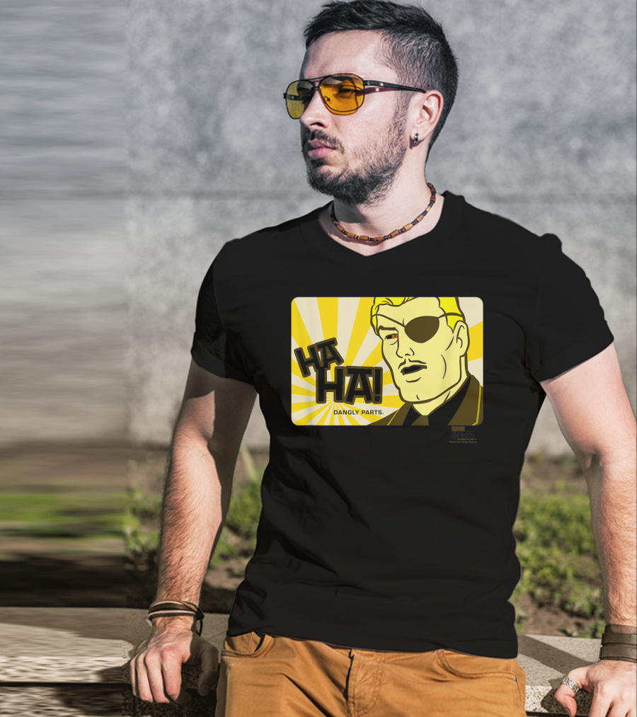 Ha Ha Dangly Parts Harvey Birdman Attorney At Law Phil Ken Sebben T-Shirt