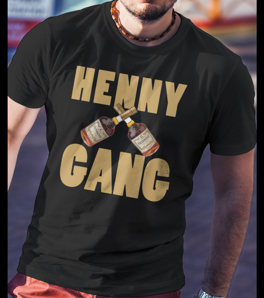 Henny Gang Hennessy Bottle Crossover T-Shirt