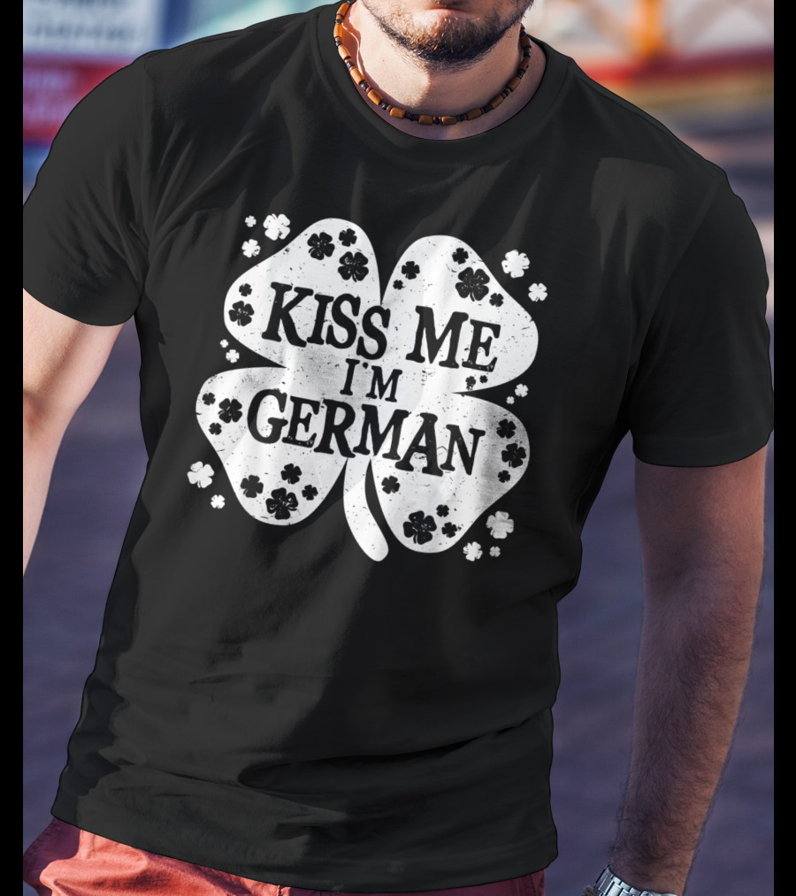 Kiss Me I'm German Cloverleaf T-Shirt