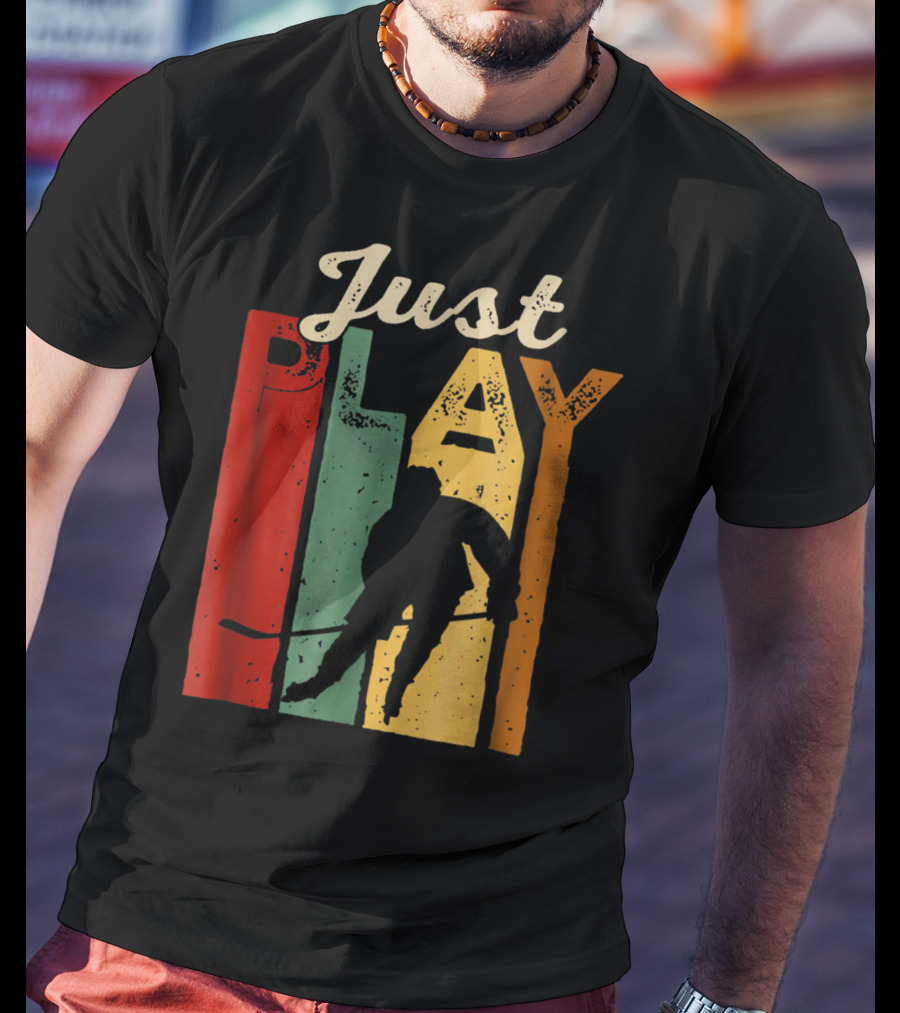 Just Play Hockey Retro T-Shirt