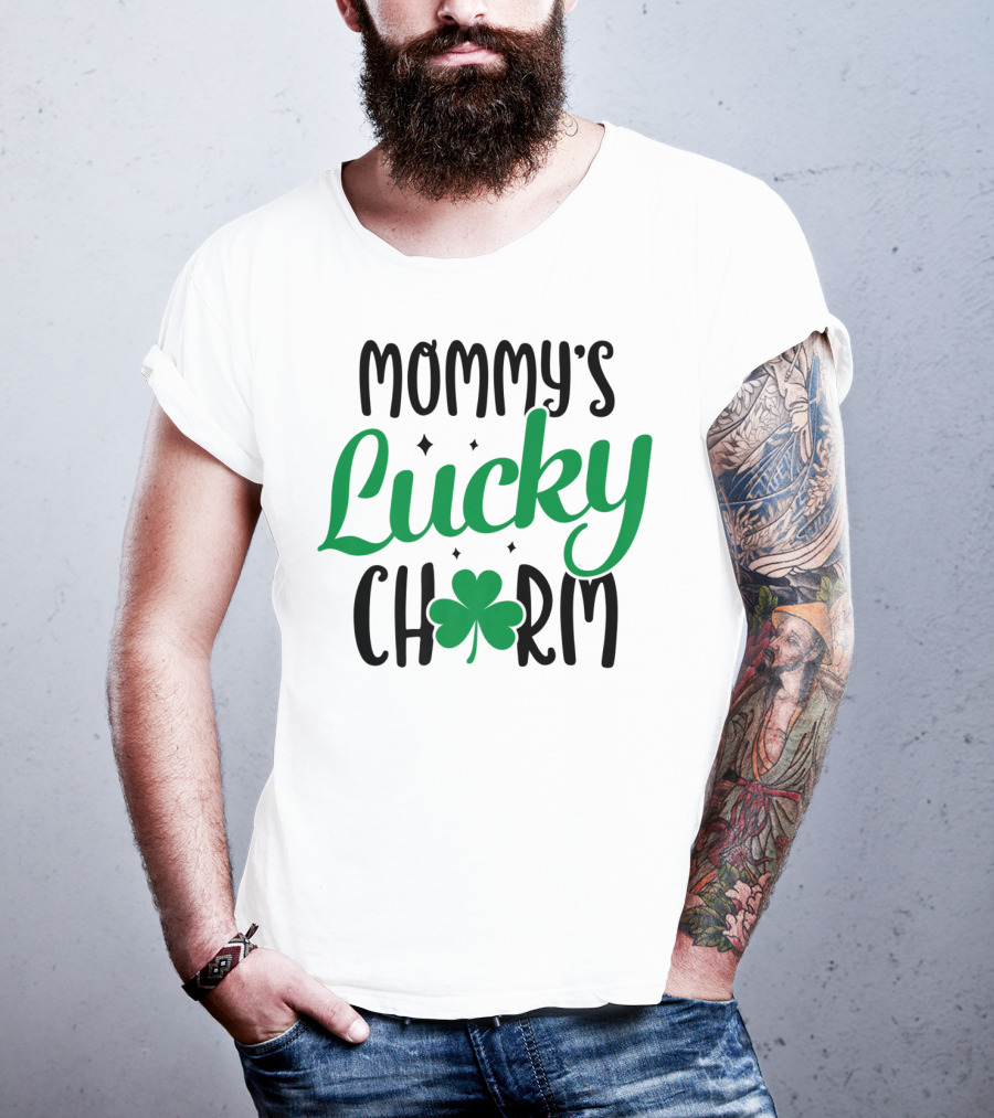 Mommy's Lucky Charm Shamrock St Patricks Day T-Shirt