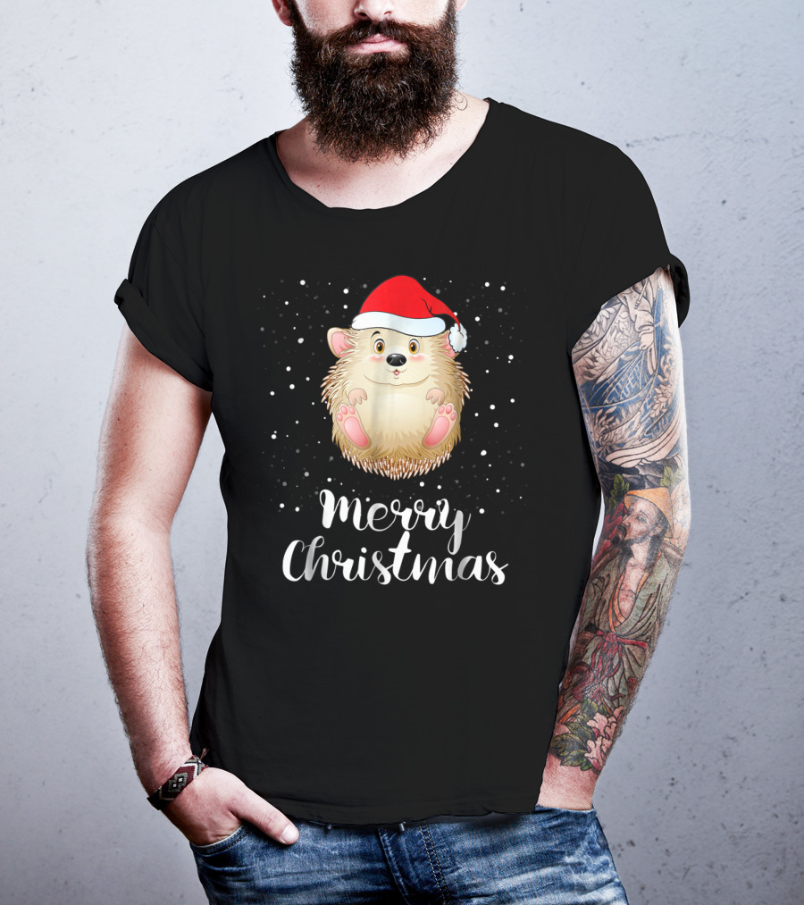 Merry Christmas Porcupine Family Matching Group T-Shirt