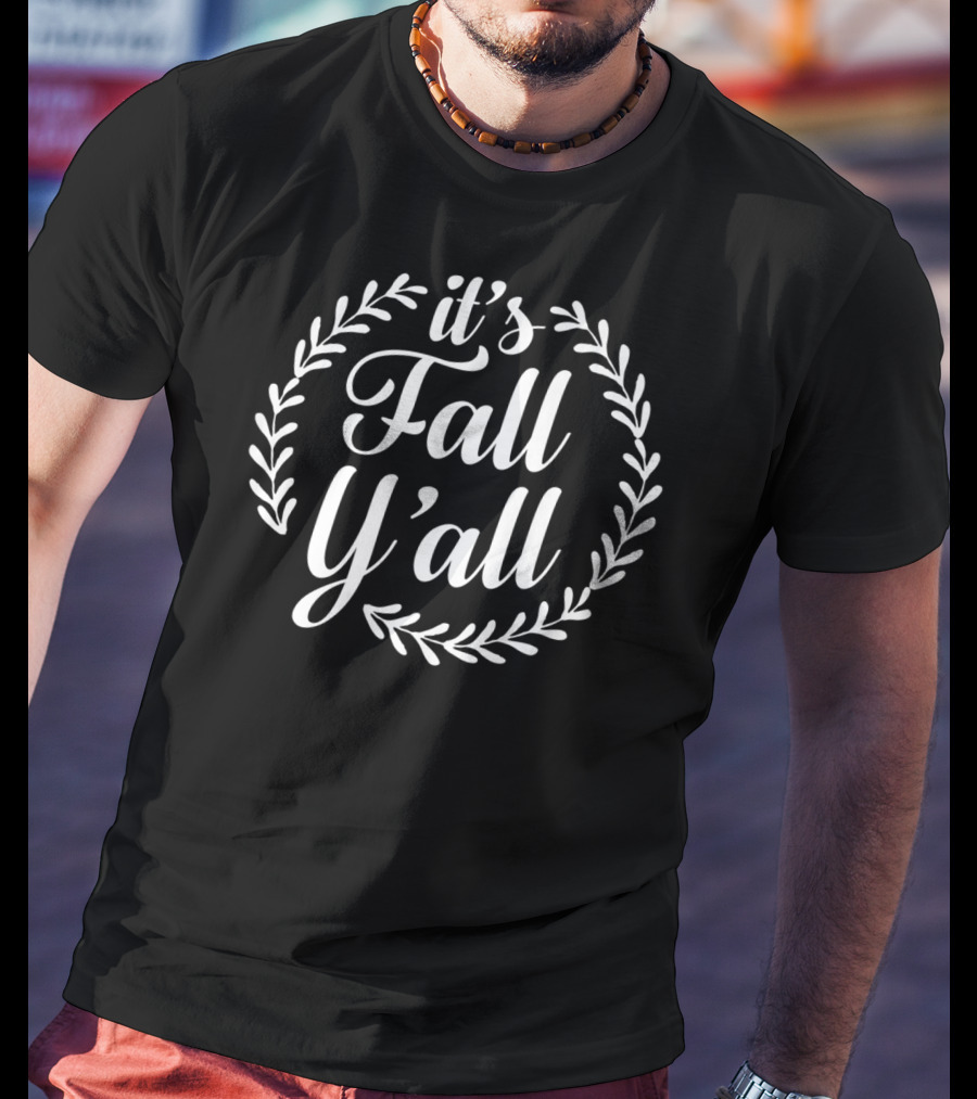 Thanksgiving Kids It's Fall Y'all Laurel T-Shirt