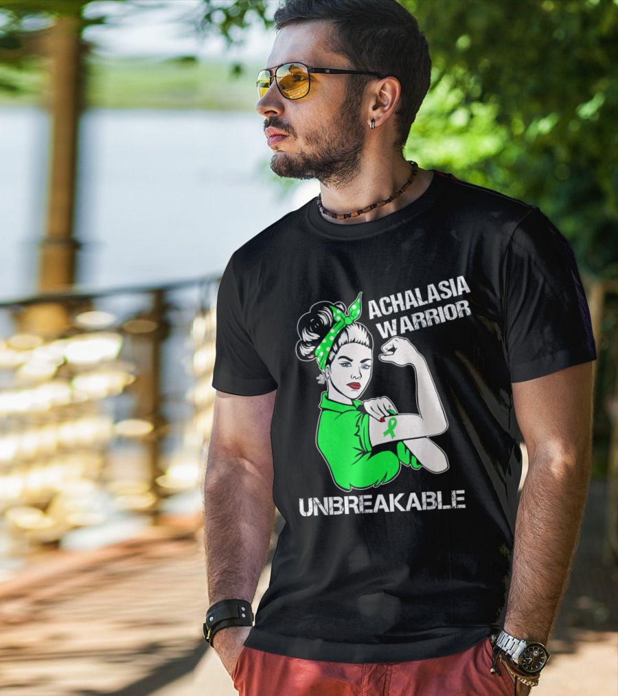 Achalasia Warrior Unbreakable Strong Woman Rosie T-Shirt