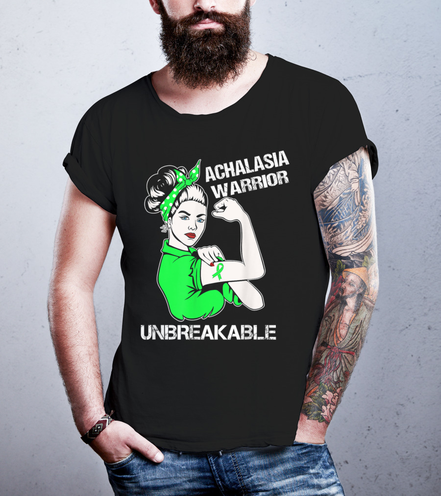 Achalasia Warrior Unbreakable Strong Woman Rosie T-Shirt