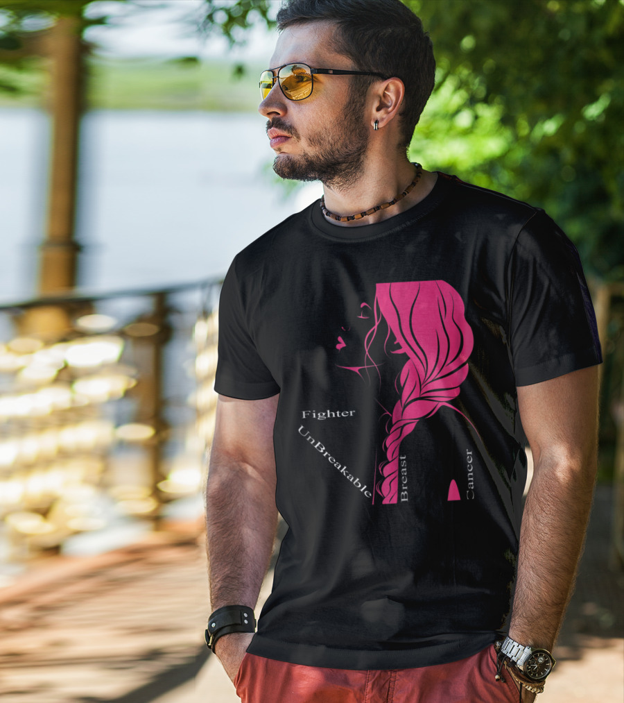 Breast Cancer Fighter Unbreakable Warrior T-Shirt