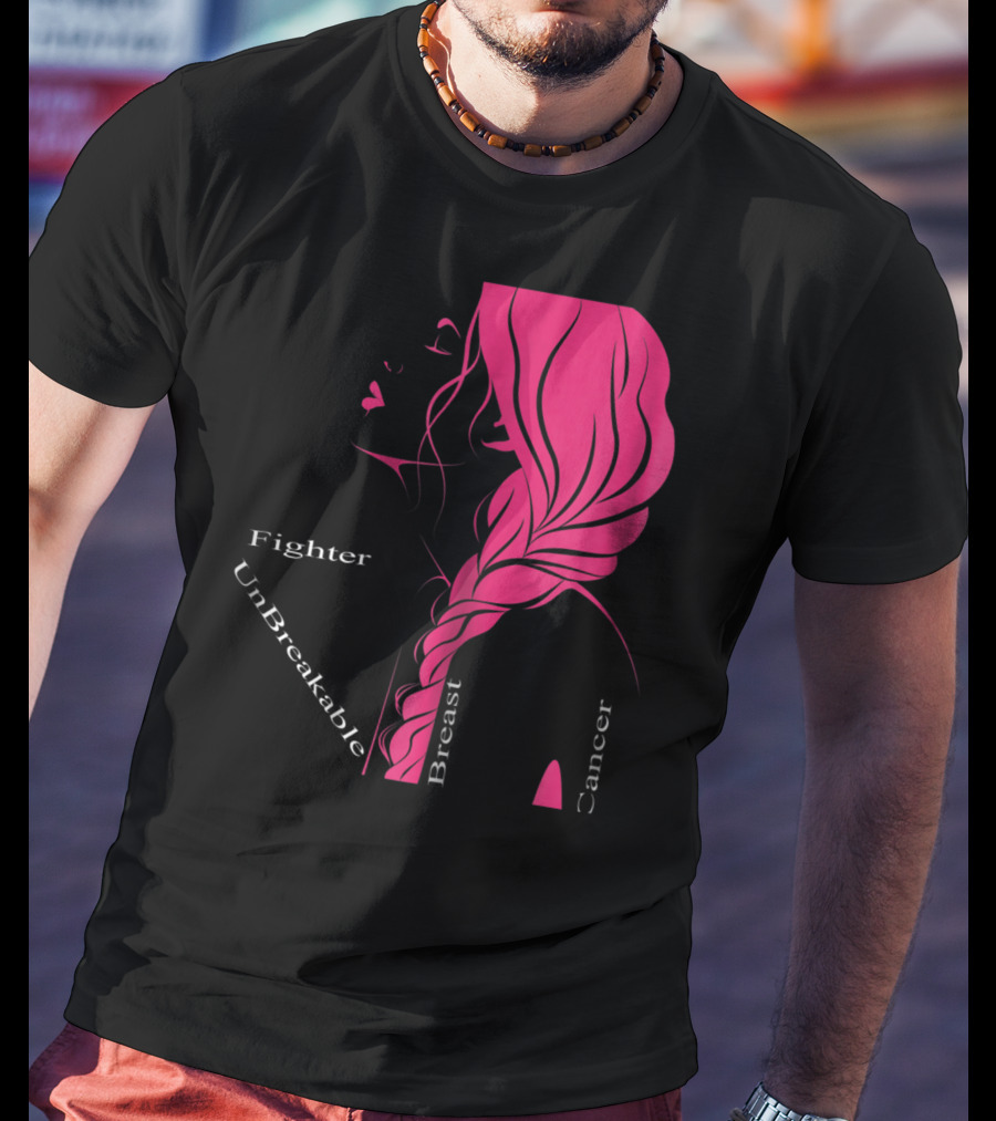 Breast Cancer Fighter Unbreakable Warrior T-Shirt