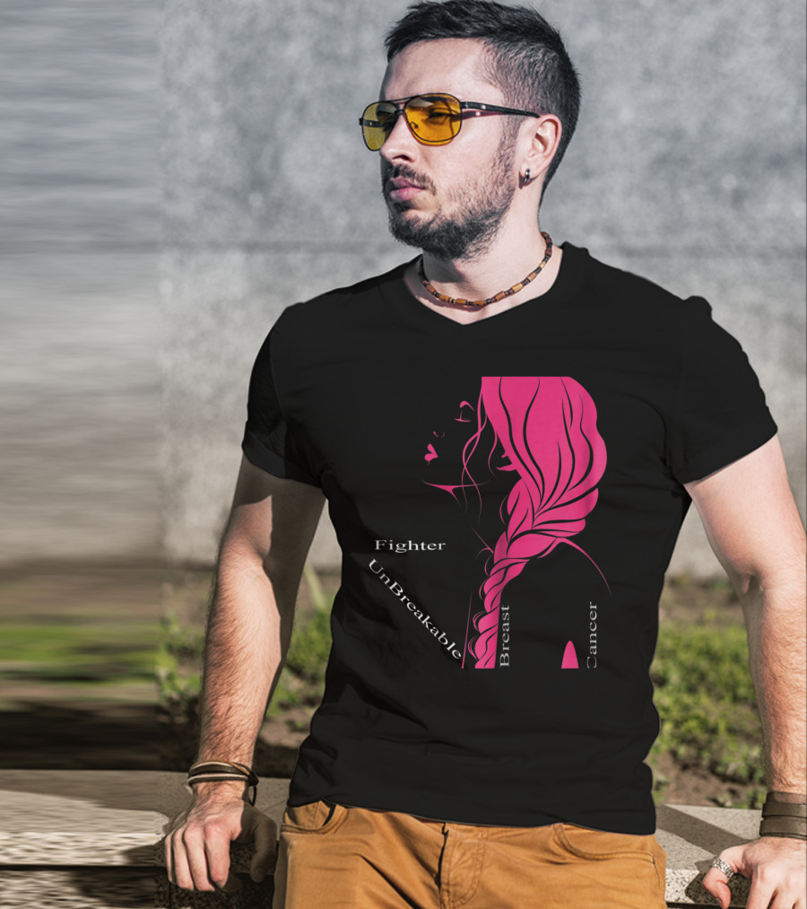 Breast Cancer Fighter Unbreakable Warrior T-Shirt
